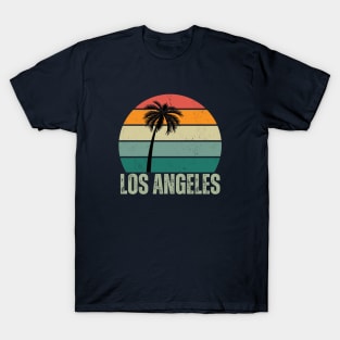 Los Angeles CA Vintage 70s Retro Throwback Design T-Shirt